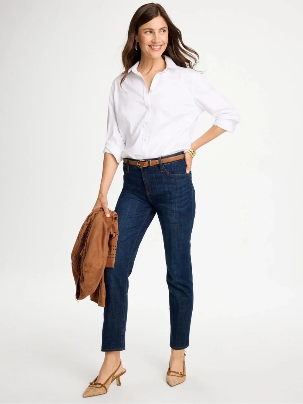 Chico's Dark Blue So Slimming Girlfriend Slim Leg Ankle Jeans - Chico’s Size 3R
